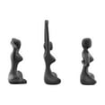 thumbnail image 2 of Danya B. Dark Brown Cast Iron Female Peaceful Yoga Figures Decorative Metal Tabletop Sculptures Set of 3 Poses, 2 of 9