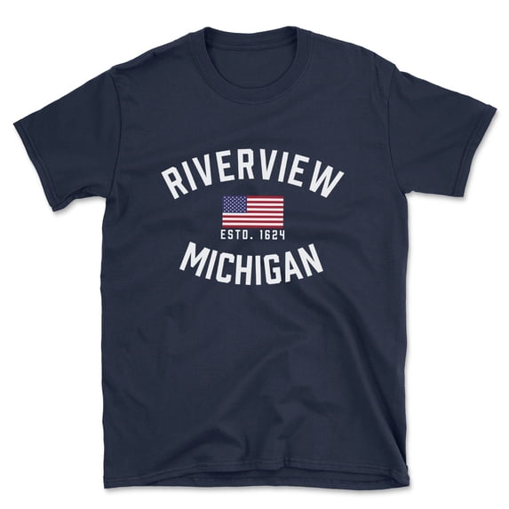 Riverview Michigan Patriot Men's Cotton T-Shirt