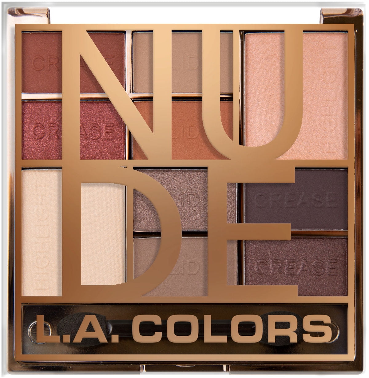 L.A. COLORS Lac Color Block Eyeshadow Nude, 0.70 OZ