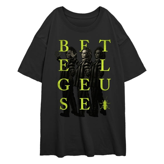 Junior's Beetlejuice Beetlejuice Faded Pose  Graphic T-Shirt