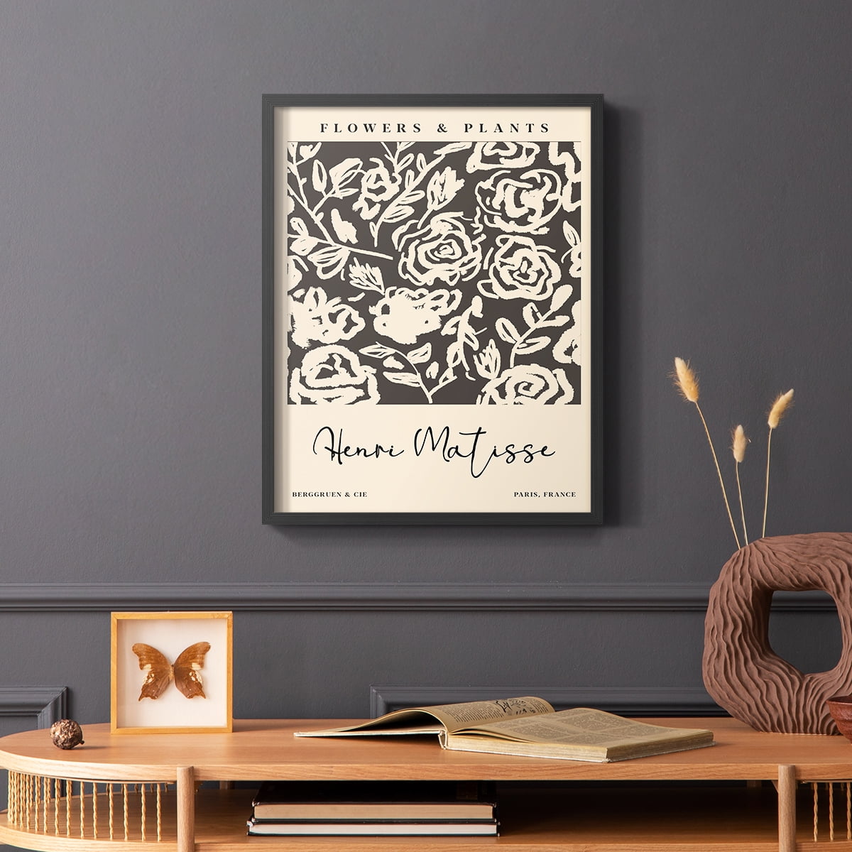 Matisse CXCVI Framed Print in Black Solid Wood 11 x 14 Framed Print