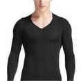 thumbnail image 3 of guisaled Thermal Shirts for Men Big and Tall Fashion Long Sleeve V Neck Modal Undershirts Solid Color Basic Soft Cozy Underwear Base Layer Valentine'S Day s, 3 of 3