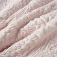 thumbnail image 5 of Pemberly Row Polyester Long Fur to Mink Comforter Set in Blush Pink, 5 of 7