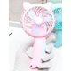 thumbnail image 4 of 1pc Cartoon Hand Press Fan, Pink Cute Plastic Small Handheld Fan For Outdoor, 4 of 4
