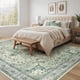 thumbnail image 2 of Alfombra Tortania, 229 x 366 cm, lavable, color verde bohemio vintage, 2 of 9