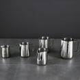 thumbnail image 5 of ACDANC Milk Frothing Pitcher,1000ml Stainless Steel Milk Frother Cup Steaming Pitcher,Coffee Bar Cappuccino Espresso Machine Accessories Barista Tools,Metal Pitcher Milk Jug, 5 of 7
