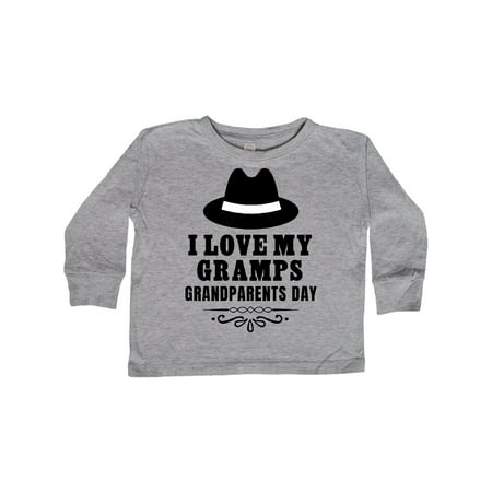 

Inktastic Grandparents Day I Love My Gramps Gift Toddler Boy or Toddler Girl Long Sleeve T-Shirt