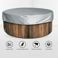 thumbnail image 2 of SPA Cover For Hot Tub,Waterproof Round Inflatable Hot Tub Cover - Water-Resistant Pool Dust Cover, 2 of 5
