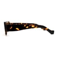 thumbnail image 4 of Mod Dad Shade Square Rectangle Plastic Retro Sunglasses Tortoise Brown, 4 of 4