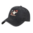 thumbnail image 2 of Vintage Cotton Washed Distressed Baseball Cap - Cartoon Father on Field Sports Theme Golf Dad Hat for Men & Women, 2 of 6