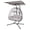 Black Frame Light Grey Cushion, variant on Double Egg Chair Swing with Stand & Adjustable Canopy 2 Person Hanging Egg Chair Outdoor Oversized Rattan Loveseat Wicker Swing Hammock Chairs for Patio Backyard Porch Garden