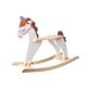 thumbnail image 4 of Caballo mecedora,Madera de madera Moldista Horse infante para niños pequeños rockeros,Baby Rocking Horse Fun Ride on Toy para casa,Kid Ride on Toy Baby Gifts Toy para niños pequeños,Niñas, 4 of 9