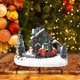 thumbnail image 3 of Couleur LED Lumières Noël, Petit Train Village Maison Paysage Lumineux, Neige Figuras Résine, Bureau Ornement, LED Lumières Village De Noël Zhivalor WLJ-1006, 3 of 4