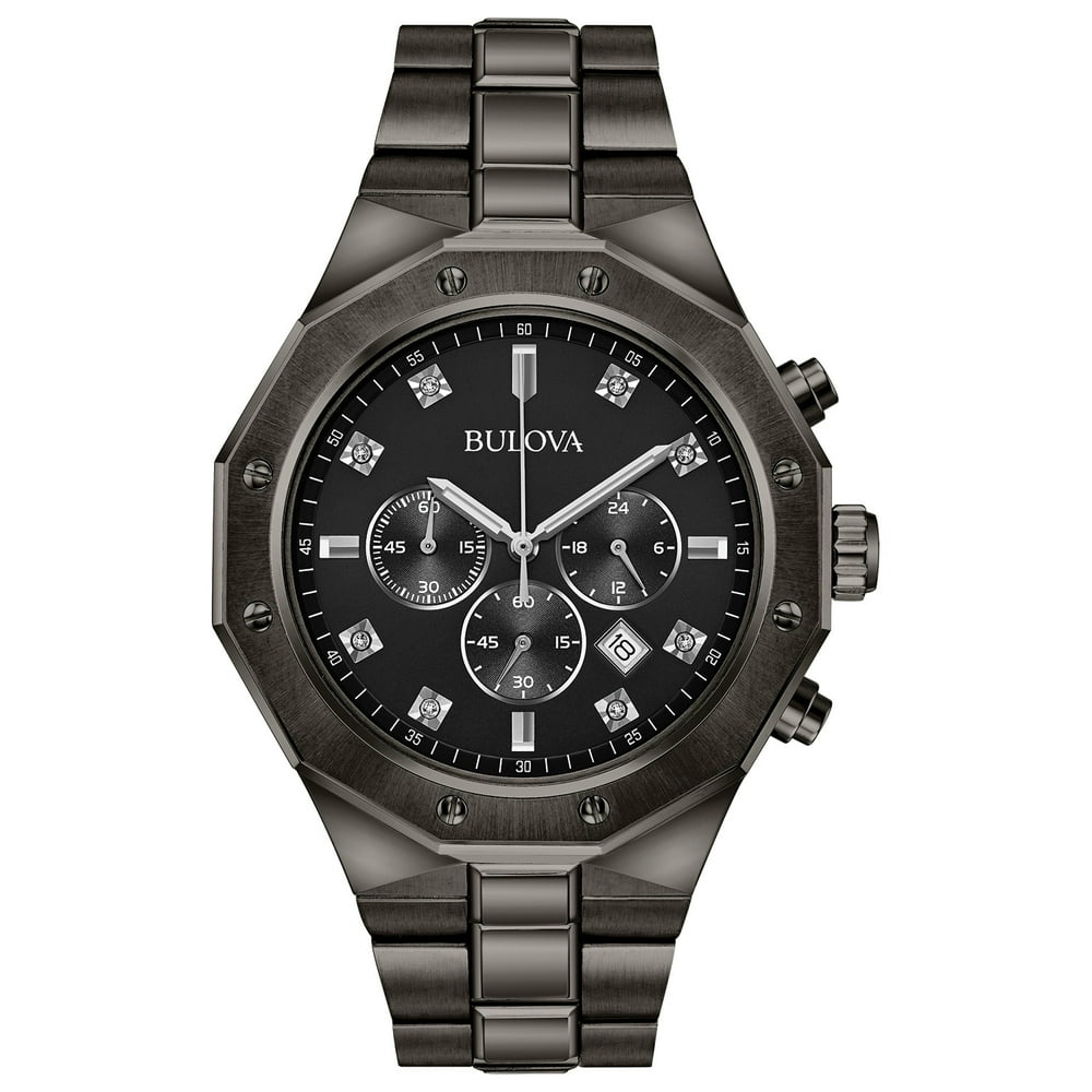 Bulova Bulova Men's Chronograph Diamond Accent Stainless Steel Watch