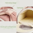 thumbnail image 6 of Guinea Pig Carrier, Small Animal Travel Bag, Breathable Outdoor Portable Pouch for Snake Chinchilla Hamster Bird Bunny Hedgehog Sugar Glider Gerbil (Pink B), 6 of 14