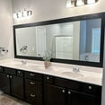 thumbnail image 2 of 16.4 ft Black Wood Grain Removable PVC Waterproof Border Wall Decor,Bathroom Mirror Frame Border Sticker,Self Adhesive Kitchen Tiles Sticker,Topboutique Wood Texture Wallpaper,2 Pcs,3.93'' x 196'', 2 of 9