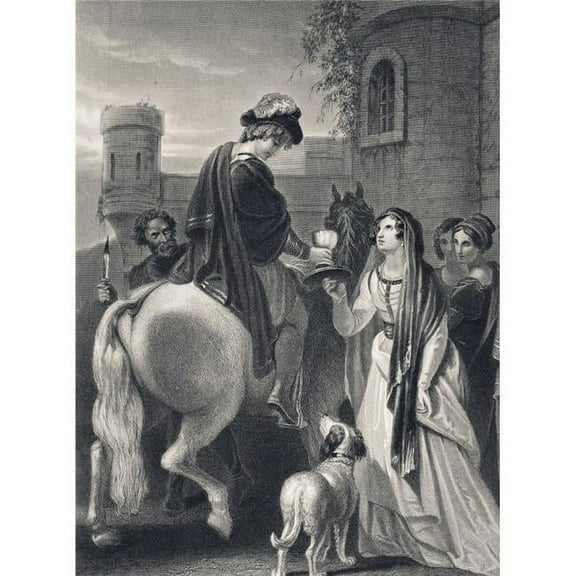 The Murder Of Edward The Martyr Circa 963 To 978 Son Of King Edgar Through The Treachery Of His Stepmother Queen Elfrida