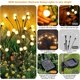 thumbnail image 2 of Solar Garden Lights, 4 Pack 32 LEDs Solar Outdoor Lights, Firefly Lights for Patio Pathway Outdoor Decor, Big Bulb Base&Vary in Lenth, Warm White, 2 of 4