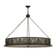 thumbnail image 6 of Meyda 147372 48 in. Mountain Pine Inverted Pendant, Oil Rubbed Bronze & Silver Mica, 6 of 7