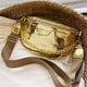 thumbnail image 1 of Bolso de pecho para mujer, elegante patrón de piedra, bandolera, cadenas, bolso de sillín (dorado), 1 of 6