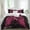 Black, variant on Pink Ribbon Set of 4 Bedding Quilt Covers, Wings Romantic Love Heart Flowers Retro Country 4-Piece Bed Sheet Set with Extra Soft Bed Sheets Quilt Cover Pillowcase, California King
