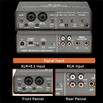 thumbnail image 4 of Professional 24Bit 192KHz Audio Interface 2 Input Sound Card for Electric Guitar Loopback External Studio PC Recording,1 x Audio Interface Sound Card 1 x USB Cable,black, 4 of 8