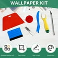 thumbnail image 6 of OKYMOTOR 11Pcs Wallpaper Smoothing Tool Kit Reusable Flexible Wall Paper Peal and Stick Tool with Seam Roller Tape Measure Scraper for Window Film Vinyl Wrapping Paper, 6 of 6