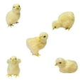 thumbnail image 2 of 5 Pcs Realistic Plush Little Chick Figurine Lifelike Furry Animal Toy Simulated Chicken Sound Photography Props Easter Chicks Decor, 2 of 5