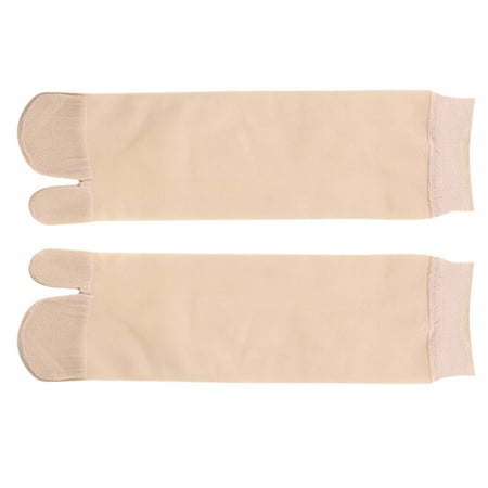 

1 Pair Summer Silk Big Toe Socks Short Sock Five-toed Socks Thin Clog Socks Flop Socks for Women and Men (Skin Color Free Size)