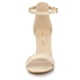 thumbnail image 2 of Sandalias De Tacón De Aguja Correa De Tobillo Gamuza Para Mujer Beige 37, 2 of 7