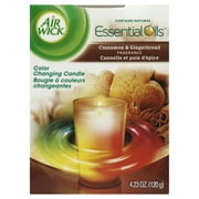 Air Wick Color Changing Scented Candle, Cinnamon Gingerbread Scent, 4.23 Ounce
