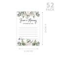 thumbnail image 5 of Koyal Wholesale Share a Memory Cards, Greenery with White Florals Cards for Wedding, 4" x 6", 52-Pk, 5 of 5