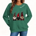 thumbnail image 5 of SimpleJoyi Womens Christmas Gnome Print Crewneck Long Sleeve Loose Fit Sweatshirt Top, 5 of 8