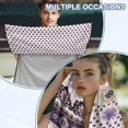 thumbnail image 6 of Garronmavis Purple Floral Car Seat Towel Cover Stain Resistant With Storage Bag Front Seat Protection for Post Workout Outdoor Use for Most Cars SUV Trucks Sedan Van, 6 of 9