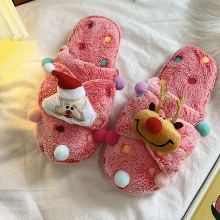 

WQJNWEQ Clearance Men s and Women s Couple Shoes Flat Plush Non-slip Home Shoes Linen Comfortable Platform Slippers on Sale
