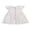 White, variant on Toddler Girls Fly Sleeve Dress Solid Color Round Collar Single-breasted Dresses