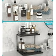 thumbnail image 4 of HBlife Under Sink Organizer, Pull-Out Cabinet Organizer 2 Tier Slide Out Sink Cabinet Storage Shelves, Under Sink Cabinet Organizer Storage for Kitchen Bathroom, Black, 2 Pack, 4 of 9