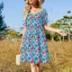 thumbnail image 4 of Vestido de manga corta con cubierta de metal Rattly Bs, elegantes vestidos de fiesta para mujer, traje de verano para mujer, 4 of 7