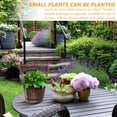 thumbnail image 4 of SUTENGDA 1 Ensemble de Pot de Plante en Bois Baril Cache-Pot Réutilisable Support de Jardinière Petit Pot Rétro Pot de Plante en Bois, 4 of 8