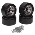 thumbnail image 2 of 4Pcs RC Moyeu de Roue de Voiture, Alliage d'Aluminium de Haute Résistance 1,9 Pouces RC Jante Pièces de Rechange pour la Voiture Axiale SCX10 RC, 2 of 8