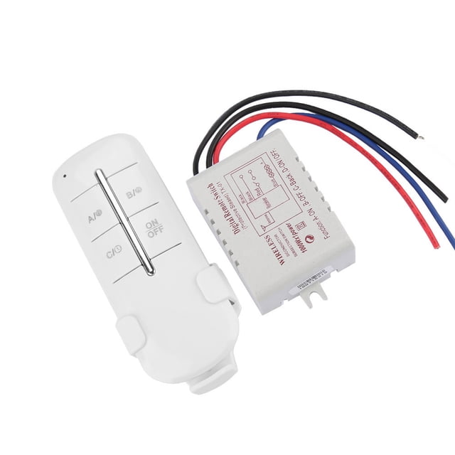 Interruptor de control remoto inalámbrico BuyWeek CA 180-240 V 1 vía 1*1000 W