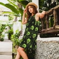 thumbnail image 2 of Balery Skulls And Cobwebs Vestidos de verano para mujer con estampado: vestido holgado sin mangas, vestido playero informal y cómodo para días calurosos., 2 of 7
