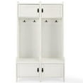 thumbnail image 3 of Crosley Furniture Fremont Arbre d'Entrée en Bois, Blanc Vieilli (Ensemble de 2), 3 of 13