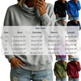 thumbnail image 4 of Tqcoqu Women's Solid Turtleneck Pullover Sweatshirt,Drop Shoulder Long Sleeve Side Pockets Loose Casual Tops For Fall Winter,Army Green Women's S-XXL, 4 of 7