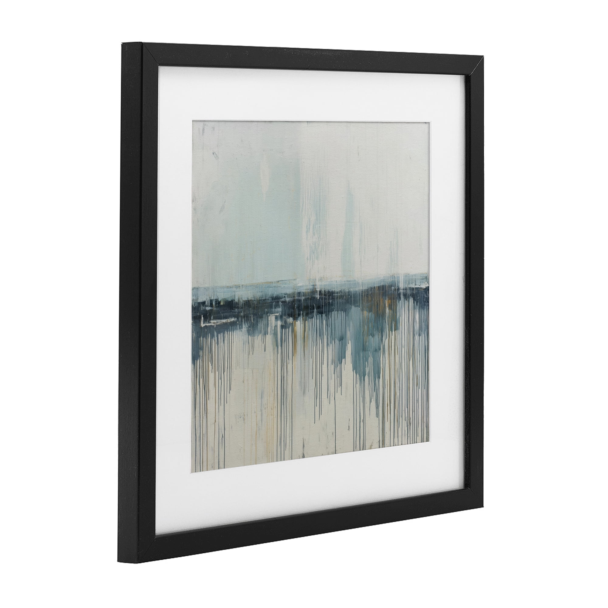 Stupell Industries Acrylic Drift Abstract Black Framed Print Under Glass, design by Svetlana Aleynikova