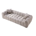 thumbnail image 3 of AENKYO 103" Oversized Cloud Boucle Sofa, Modern 4-Seater Deep Seat Couch, No Assembly, Oatmeal Beige, 3 of 8