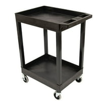 Stand Steady 18" x 27.25" Tubstr Two Shelf Tub Utility Cart - Black