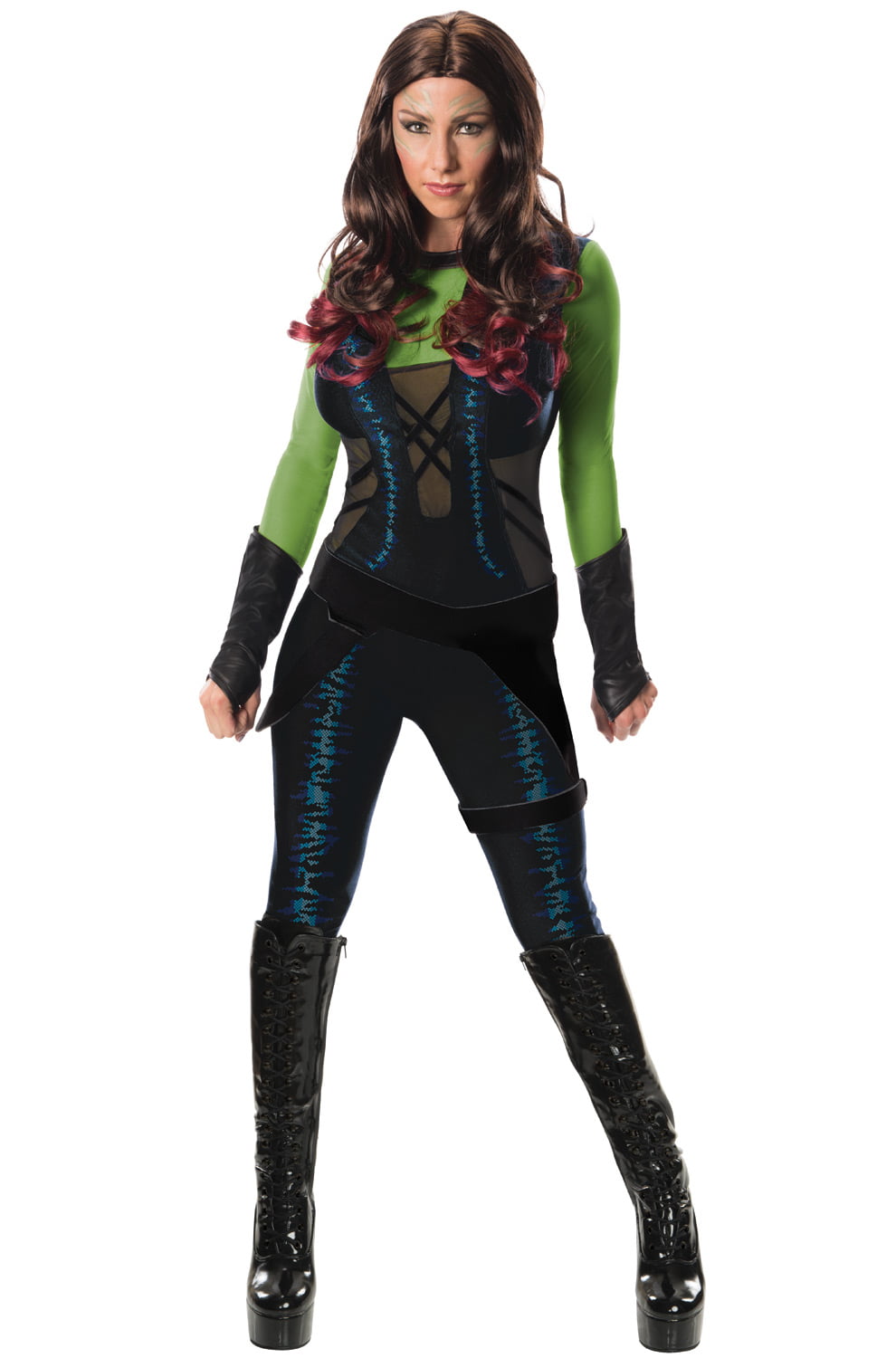 Guardians of the Galaxy 2 Gamora Cosplay Halloween Costume for Women Gamora Suit 