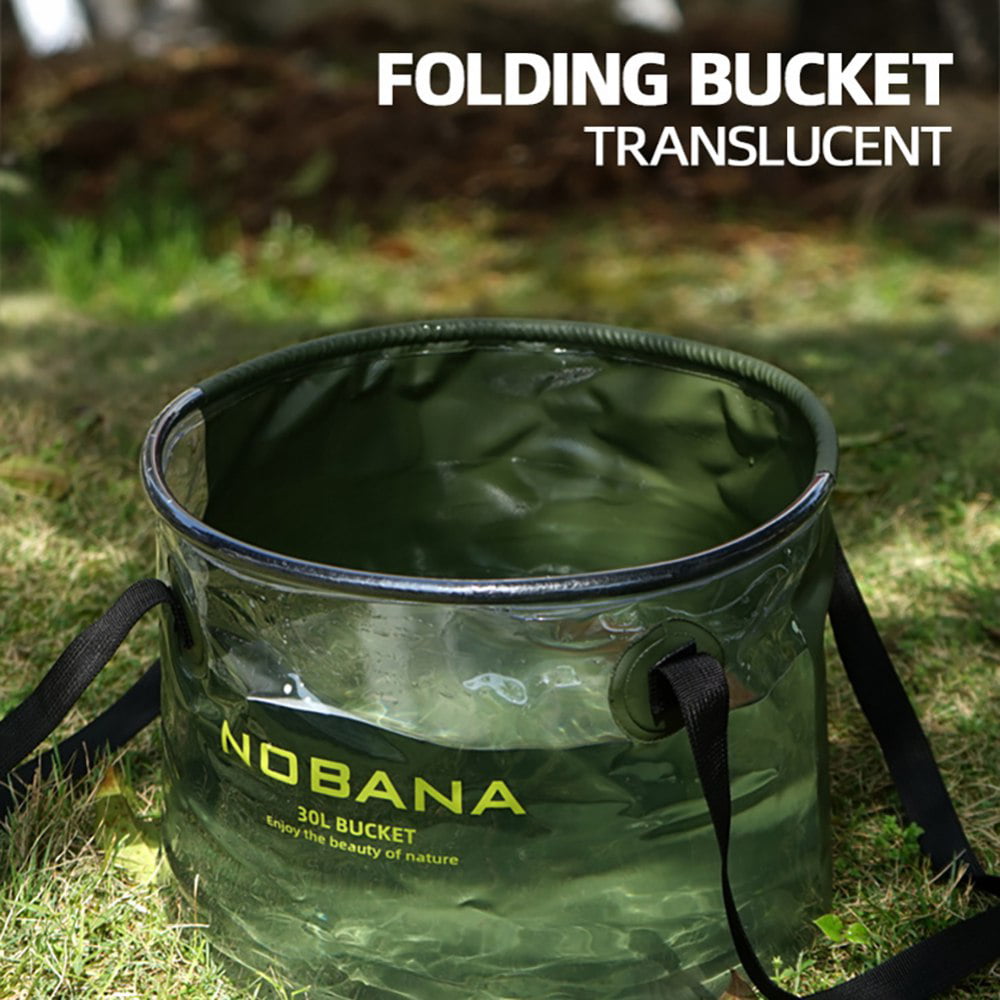 Collapsible Bucket,8 Gallon Bucket Portable Collapsible Wash Basin Folding  Bucket Water Container Fishing Bucket for Camping