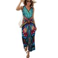thumbnail image 1 of Watercolor Butterfly Vestido Sin Mangas Vestidos Para Mujer, Vestido Suelto De Verano 2025, 1 of 5